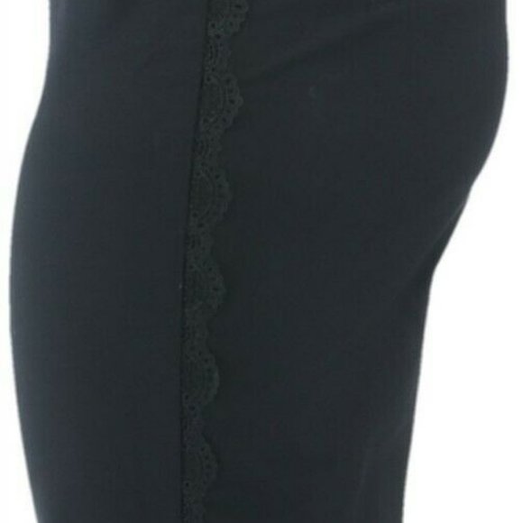 NWT ISAAC MIZRAHI STRETCH LACE TRIM PANTS 6T BLACK - Picture 5 of 11
